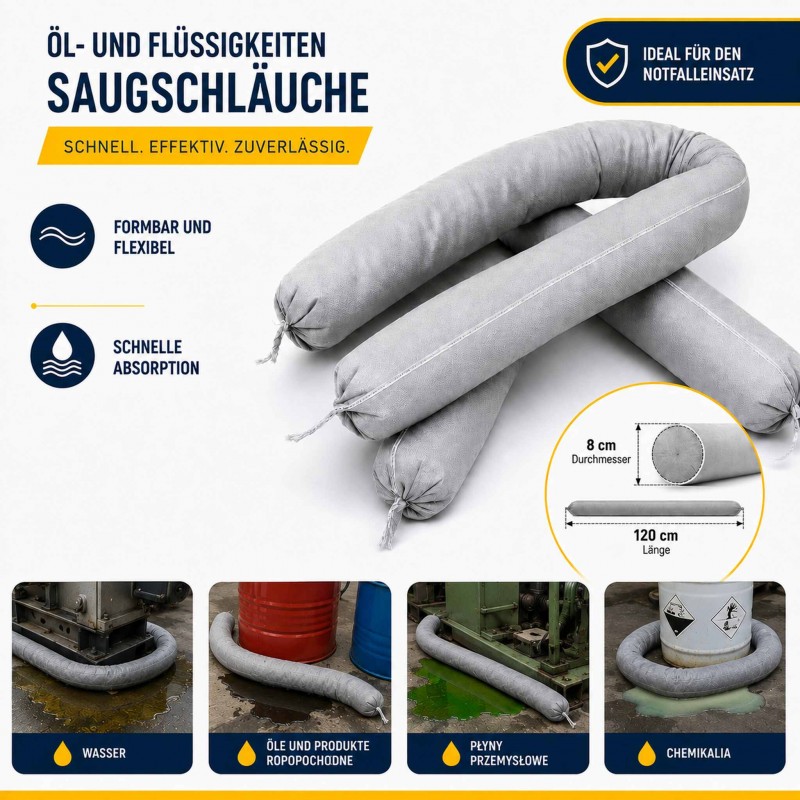 Ölbindeschlauch