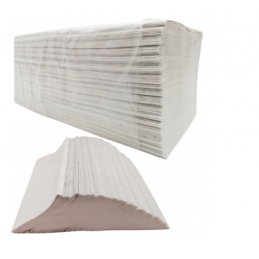 Weiße Papierhandtücher