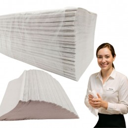 Weiße Papierhandtücher