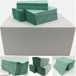 Papierhandtücher Handtuchpapier Falthandtüche Einmalhandtüche Papier ZZ Grün