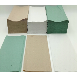Papierhandtücher Handtuchpapier Falthandtüche Einmalhandtüche Papier ZZ Grün
