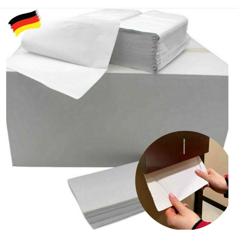 Papierhandtücher Handtuchpapier Falthandtücher V-Falz weiss