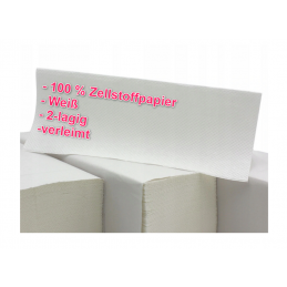 Papierhandtücher Zellstoff 2-lagig Handtuchpapier Falthandtüche Einmalhandtüche
