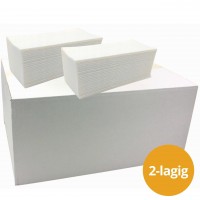 Papierhandtücher 2-lagig aus Zellulose -Weich, saugstark & hygienisch