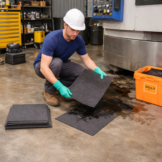 Sorbent-Saugmatte-Rolle